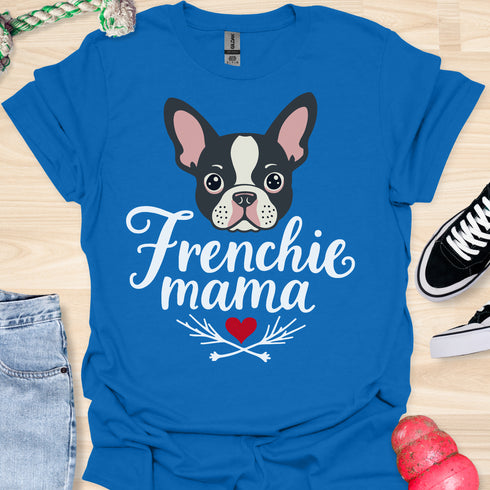 Frenchie Mama - V5 - Cute Graphic T-Shirt